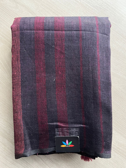 Simple Linen Saree - 30808-30809