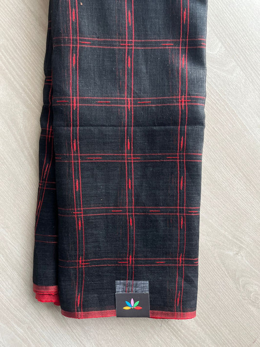 Simple Linen Saree - 30814-30815