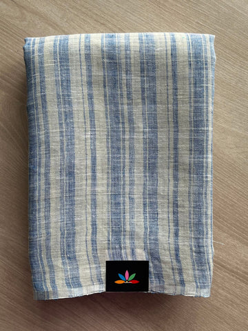 Simple Linen Saree - 33760
