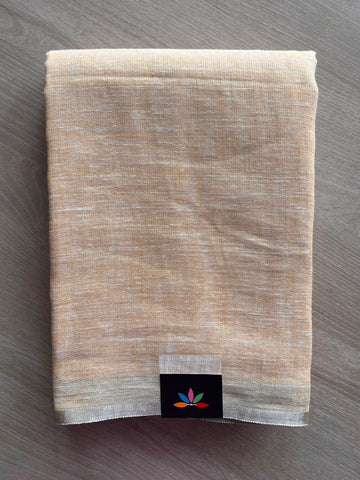 Simple Linen Saree - 33762