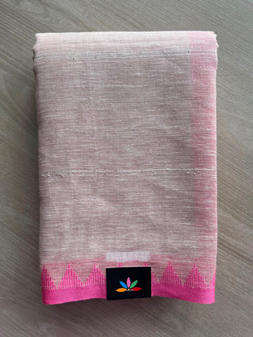 Simple Linen Saree - 33768