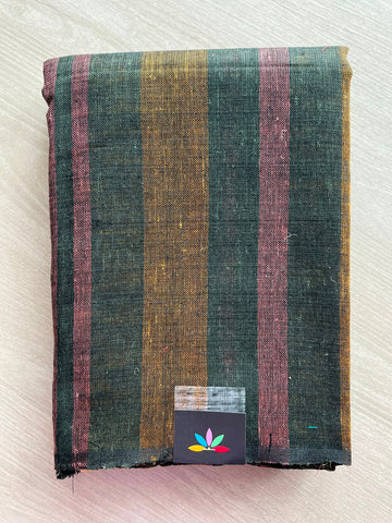 Simple Linen Saree - 33780-33781