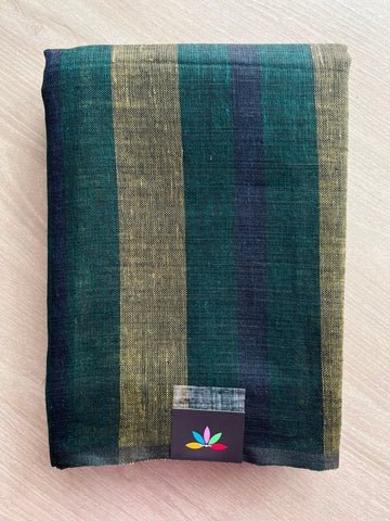 Simple Linen Saree - 33786-33787