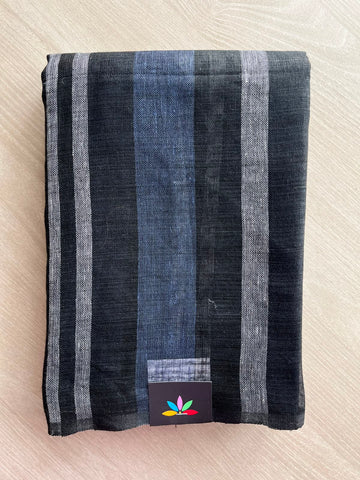 Simple Linen Saree - 33788-33789