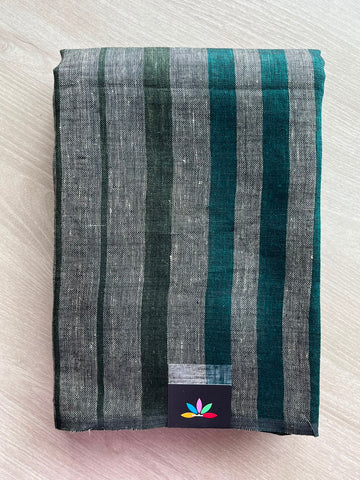 Simple Linen Saree - 33792-33793