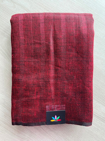 Simple Linen Saree - 33798