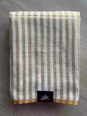Simple Linen Saree - 33800-33801