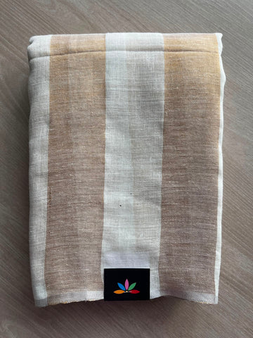 Simple Linen Saree - 33809