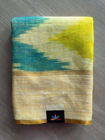 Simple Linen Saree - 33812