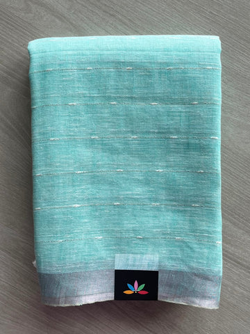 Simple Linen Saree - 33815
