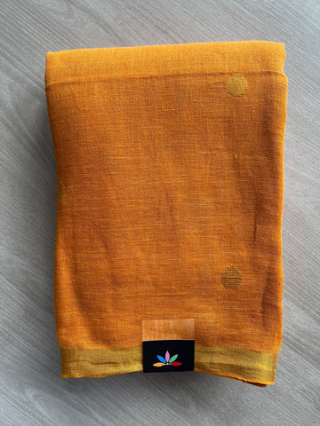 Linen Jamdani Saree - 36504