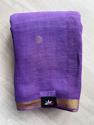 Linen Jamdani Saree - 36508