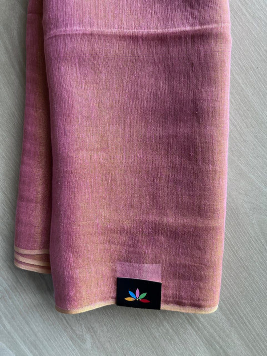 Tissue Linen Blend Cotton Saree - 36723