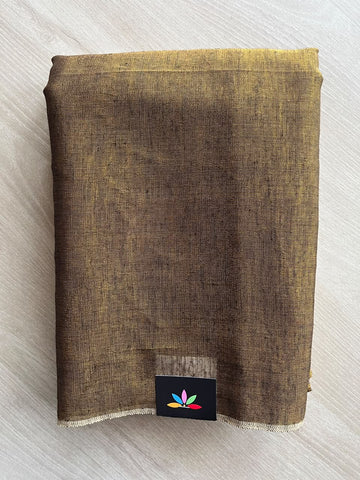 Tissue Linen Blend Cotton Saree - 36724