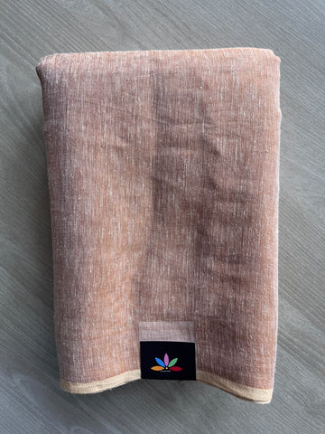 Tissue Linen Blend Cotton Saree - 36725