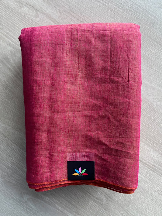 Tissue Linen Blend Cotton Saree - 36726