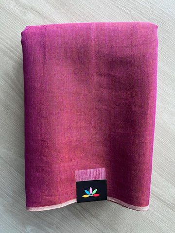 Tissue Linen Blend Cotton Saree - 36727