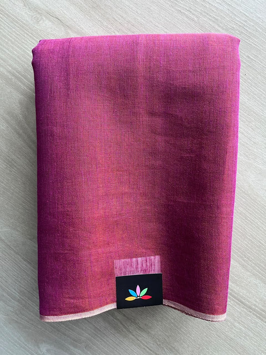 Tissue Linen Blend Cotton Saree - 36727