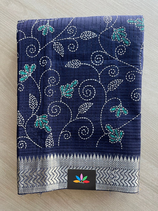Printed Handloom Mangalagiri Cotton Saree - 32137