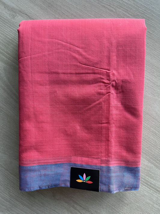 Solid Weave Handloom Mangalagiri Cotton Saree - 32149