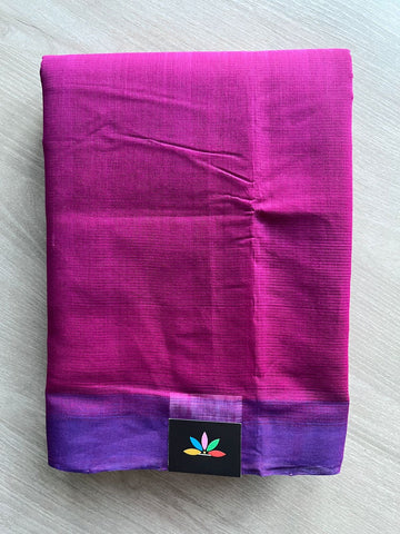 Solid Weave Handloom Mangalagiri Cotton Saree - 32150