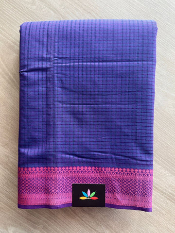 Thread Border Handloom Mangalagiri Cotton Saree - 32161