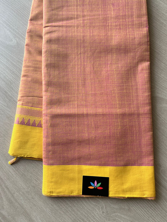 Handwoven Mangalagiri Cotton Saree -5518