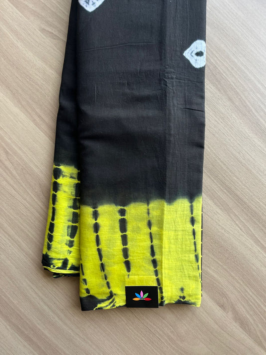 Screen Printed Mul Cotton Saree-15655