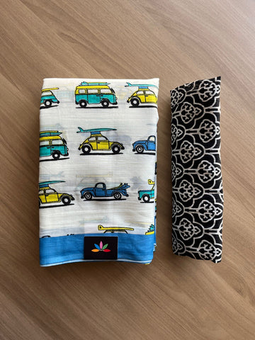 Quirky Printed Mul Cotton Saree-19253-19257