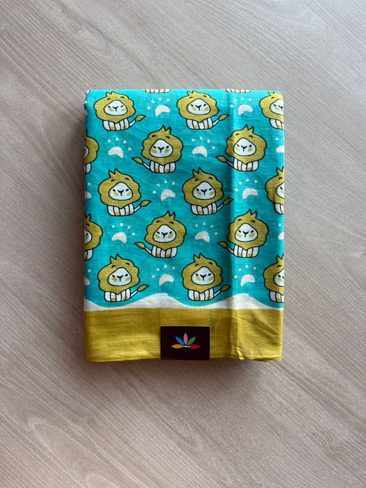 Quirky Printed Mul Cotton Saree-24271-24275