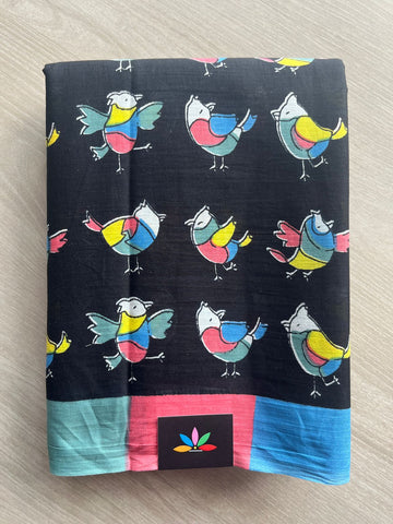 Quirky Printed Mul Cotton Saree- 28078-28080