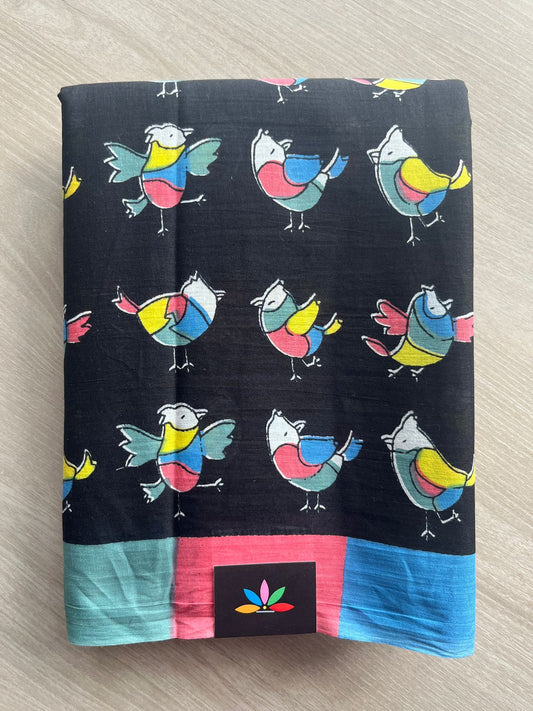 Quirky Printed Mul Cotton Saree- 28078-28080