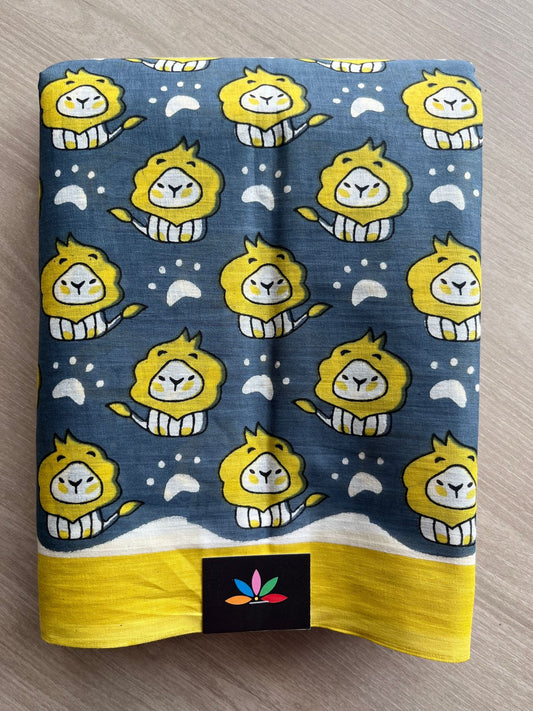 Quirky Printed Mul Cotton Saree- 28109-28111