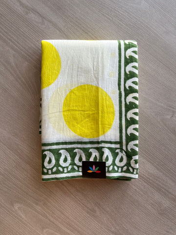 Handblock Printed Mul Cotton Saree- 23904-23905,23934