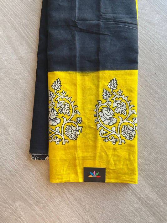 Handblock Printed Mul Cotton Saree-23912-23913