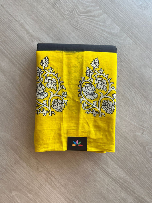 Handblock Printed Mul Cotton Saree-23912-23913