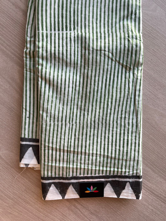 Handblock Printed Mul Cotton Saree-23914-23915,23921