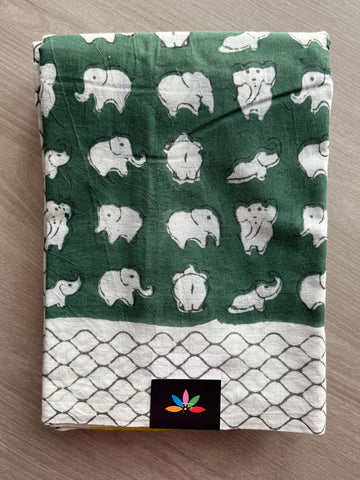 Handblock Printed Mul Cotton Saree-23950-23952