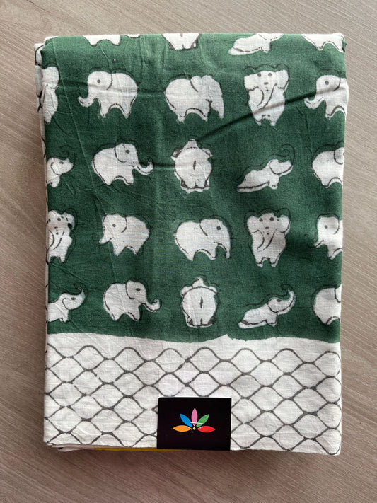 Handblock Printed Mul Cotton Saree-23950-23952