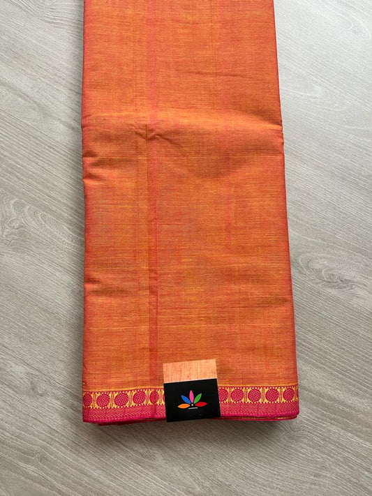 Rudraksham Border Handloom Mangalagiri Cotton Saree -9034