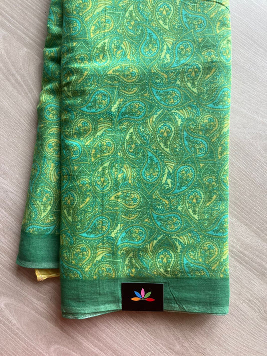 Printed Fine Mul Cotton Saree -13244