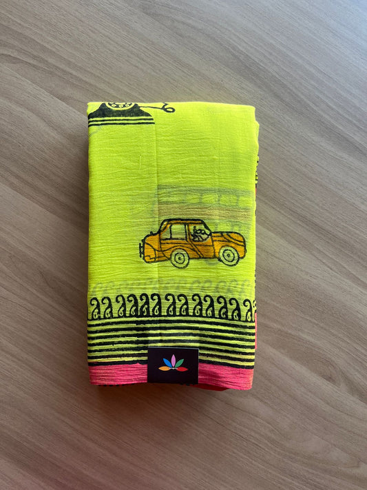 Printed Mul Cotton Saree-21926