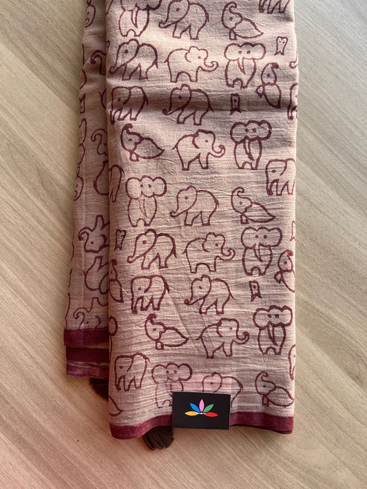 Printed Mul Cotton Saree-21929