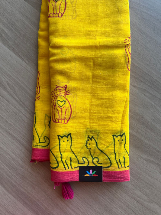 Printed Mul Cotton Saree-21934