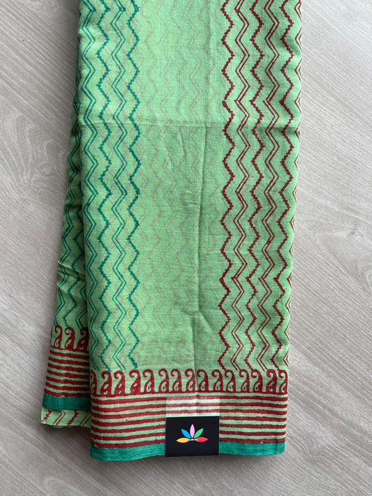 Printed Mul Cotton Saree (Without blouse)-31031