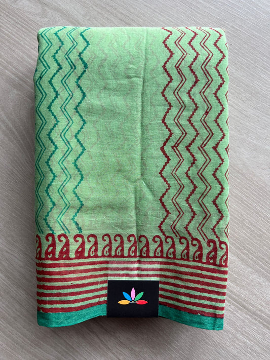 Printed Mul Cotton Saree (Without blouse)-31031