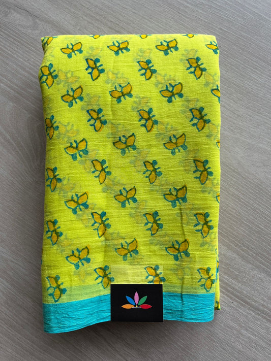 Printed Mul Cotton Saree (Without blouse)-31033