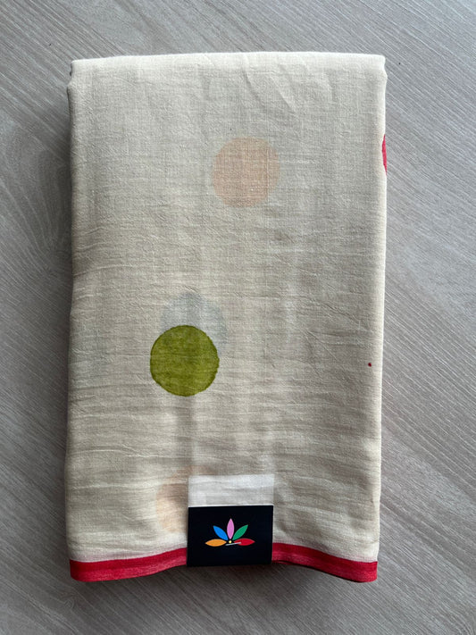 Printed Mul Cotton Saree (Without blouse)-31045