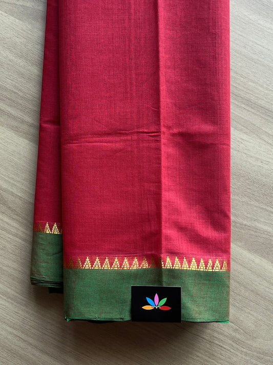 Temple Border Mangalagiri Cotton Saree -13774