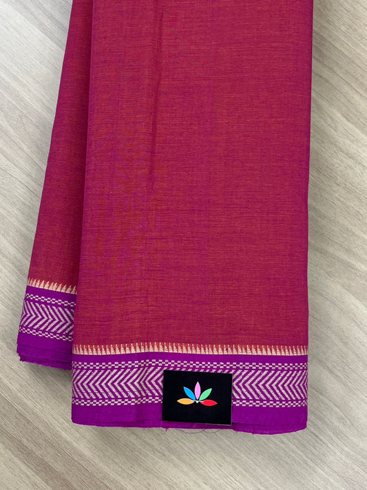 Simple Border Mangalagiri Cotton Saree -13782